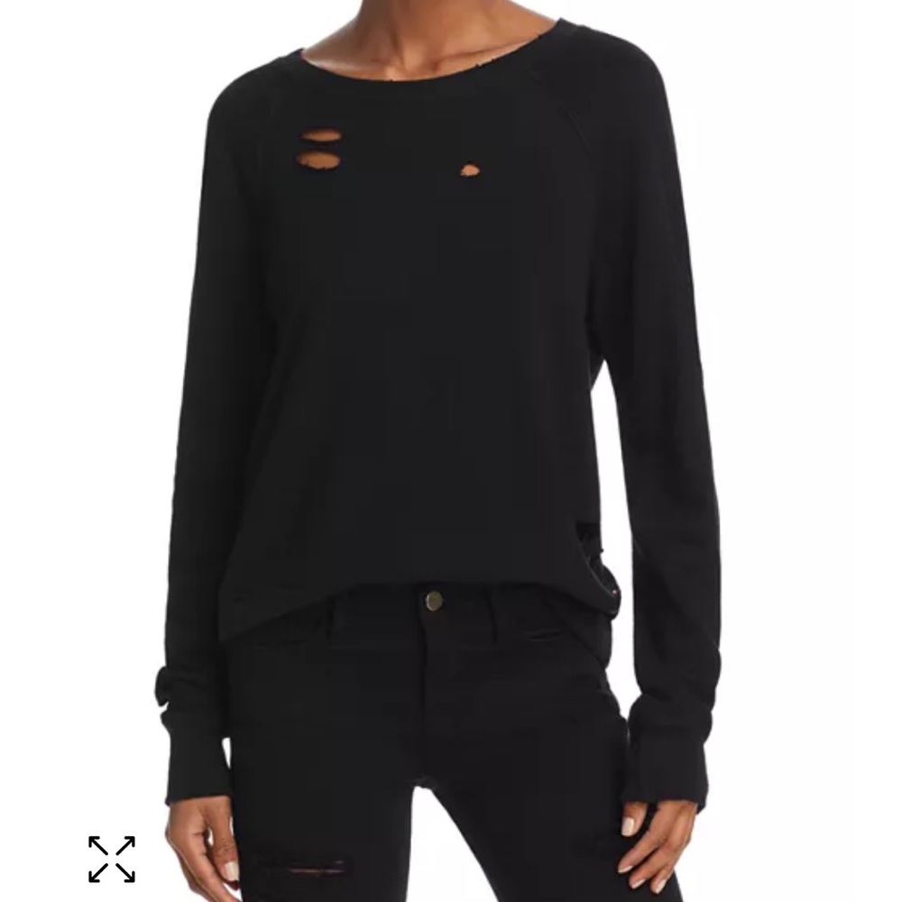 n: Philanthropy Belize Distressed Sweatshirt Size Small